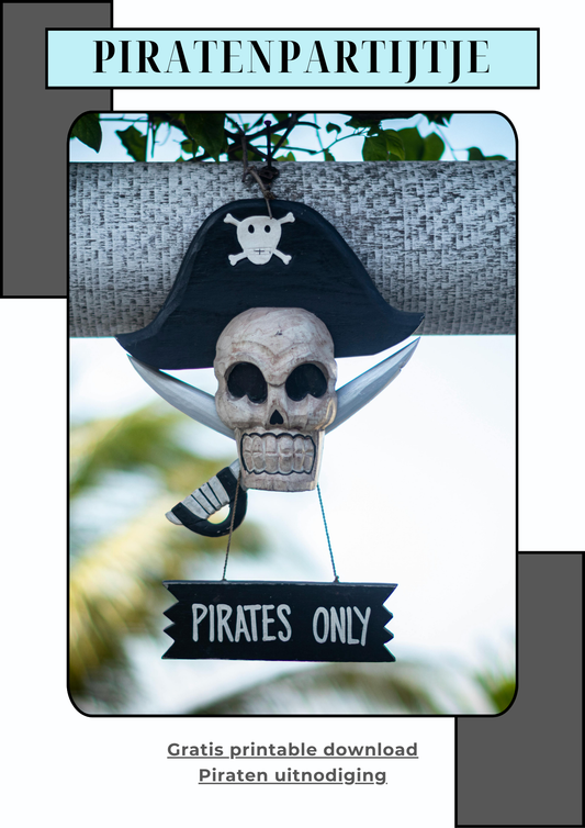 Gratis download - uitnodiging piratenpartijtje